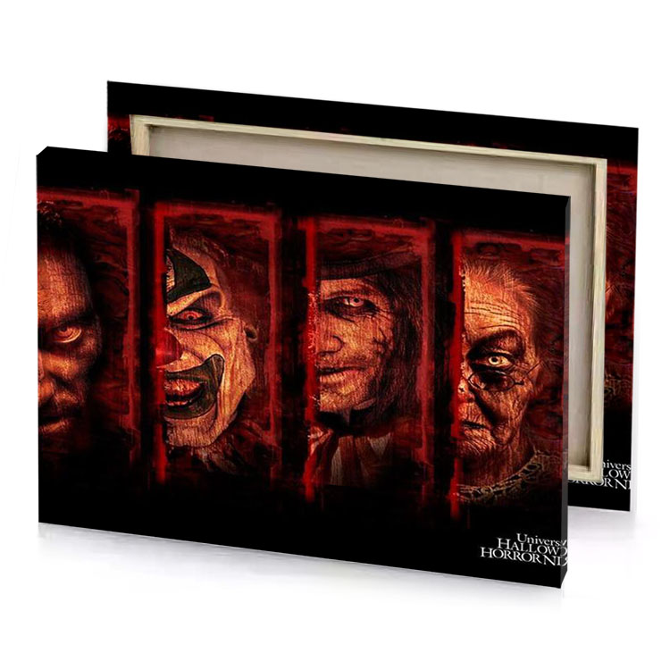 the horror movie poster bistre canvas