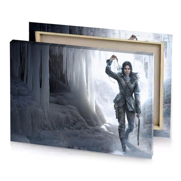 the hunts in frozen cave lavender canvas