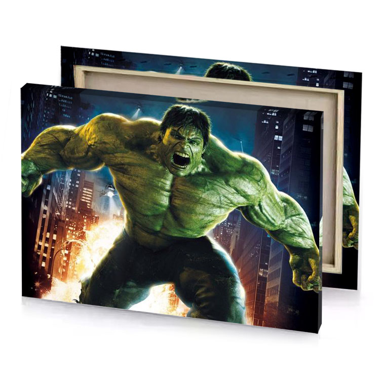 the incredible hulk hunter green canvas