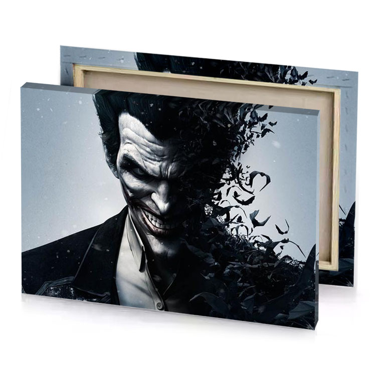 the joker in batman ark smoky black canvas