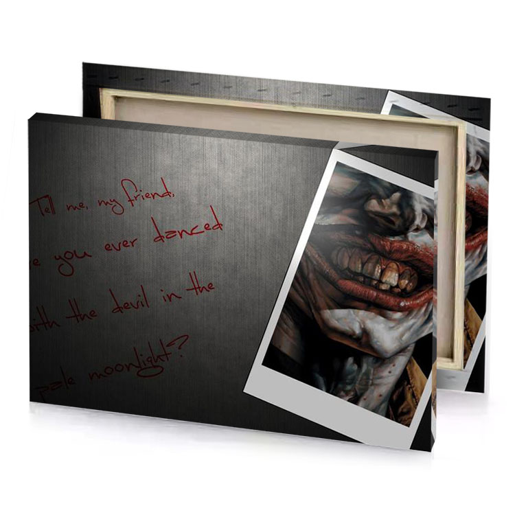 the joker wallpaper dim gray canvas