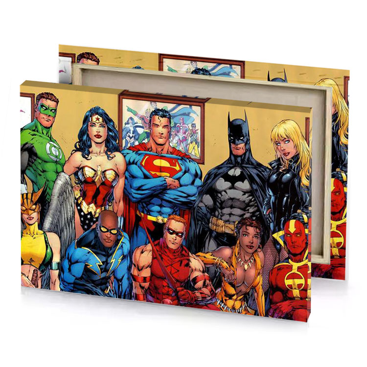 the justice league by david vander fawn canvas