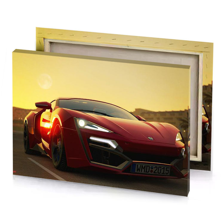 the lamb gtr is a very modern looking car khaki canvas