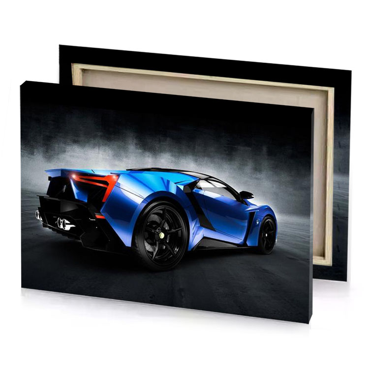 the lamb prussian blue canvas