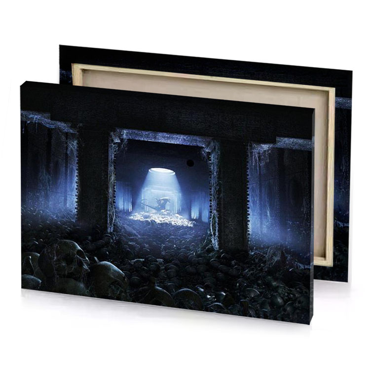 the last days of dead light steel blue canvas