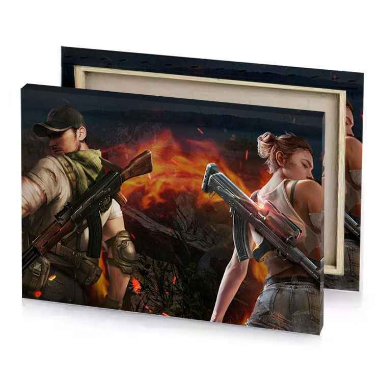 the last of dead in saddle brown canvas