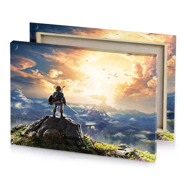 the legend of ze dark slate blue canvas