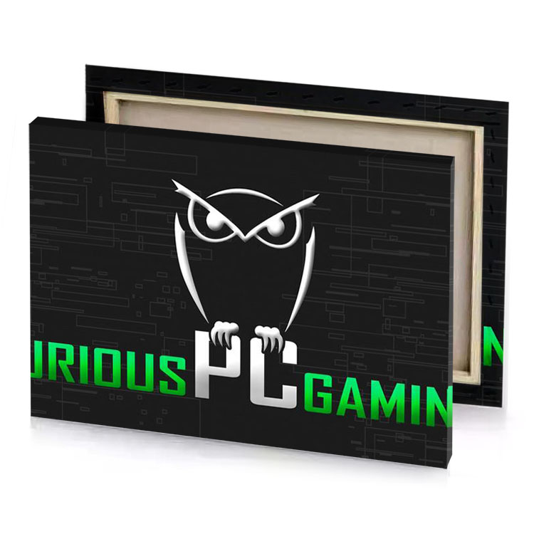 the logo for game owl is a symbol of white smoke canvas