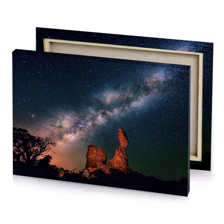 the milky over balanced charcoal canvas