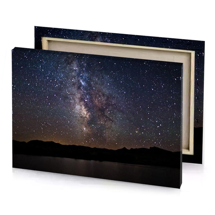 the milky over lake charcoal canvas