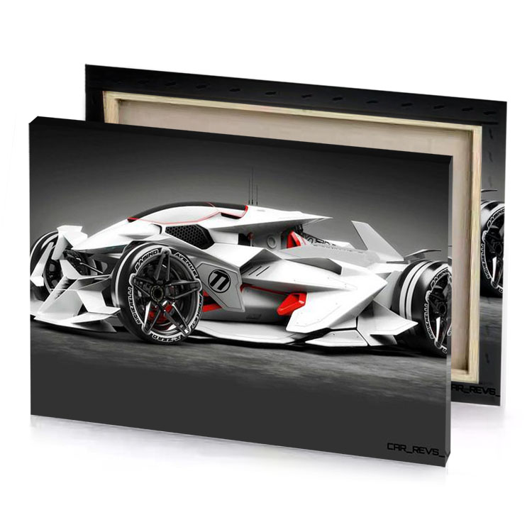 the new lamb vision concept is a car white smoke canvas