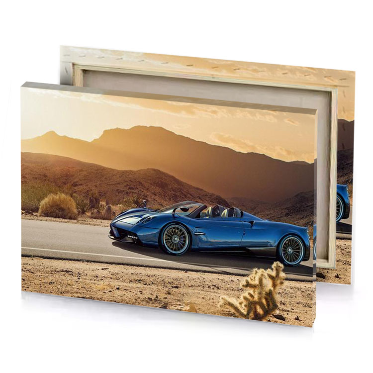 the new pagan supercar is shown in desert peru canvas