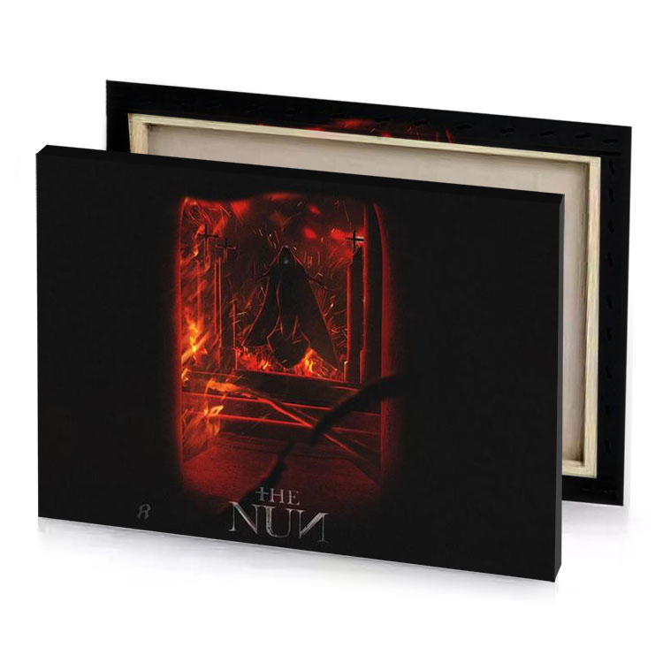the nun movie poster garnet canvas