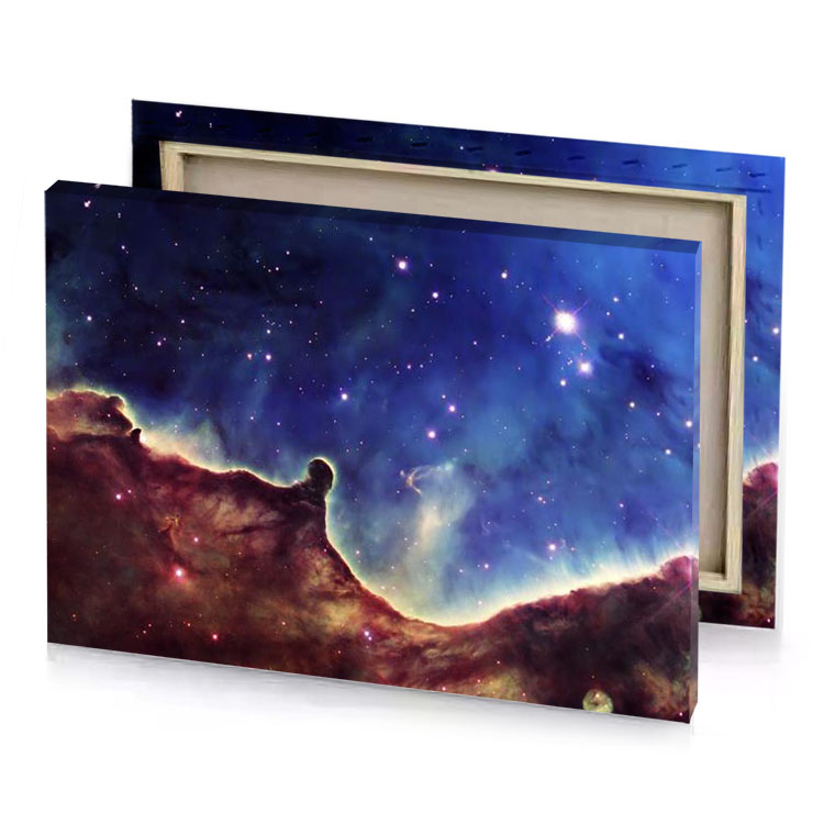 the orion nebula midnight blue canvas