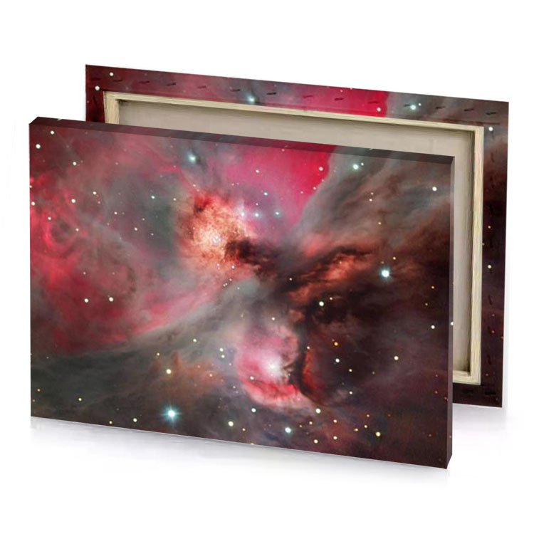 the orion nebula mountbatten pink canvas