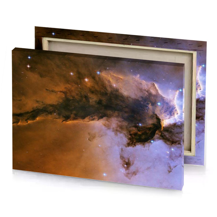 the orion nebula sepia canvas