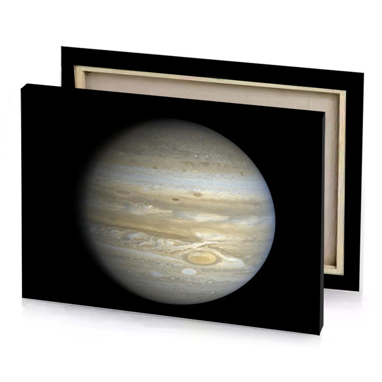 the planet jupiter as seen by nasa s juno spacecraft rosy brown canvas