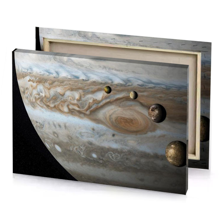 the planets including jupiter and planet camouflage green canvas