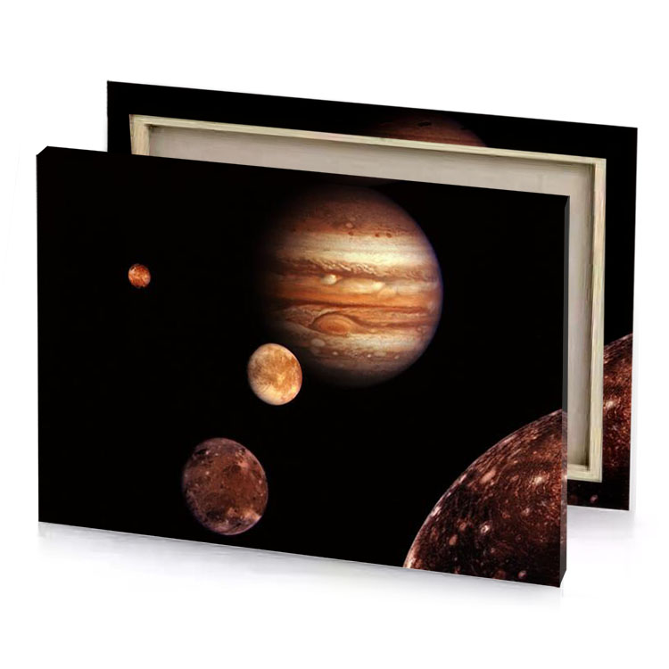 the planets including jupiter and sun peru canvas