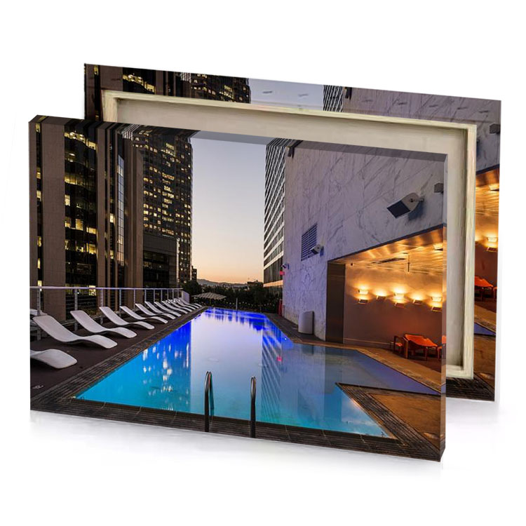 the pool at hotel park slate gray canvas