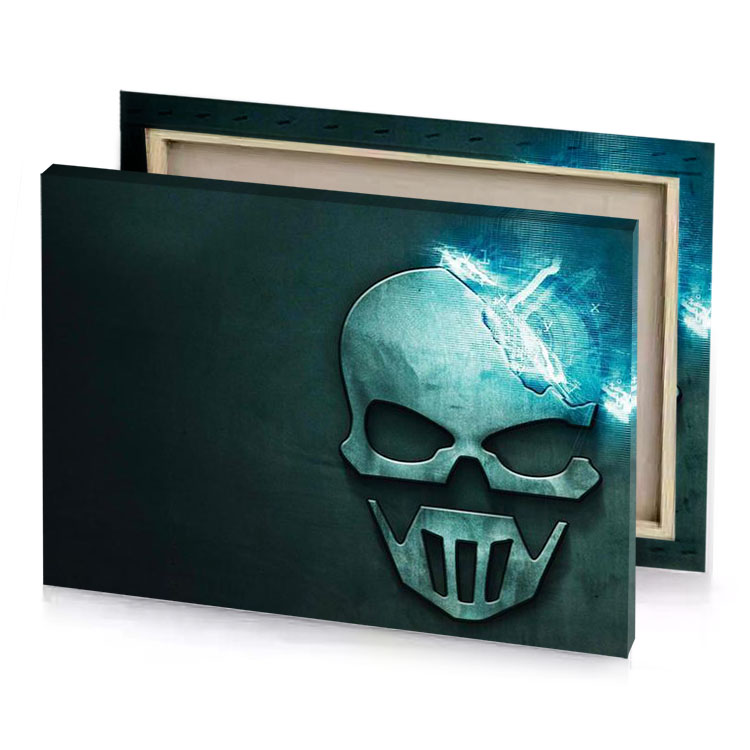 the punish skull wallpaper sky blue canvas