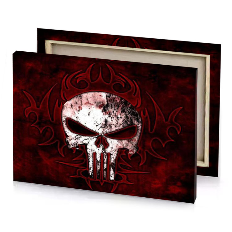 the punish skull wallpapers zinnwaldite brown canvas