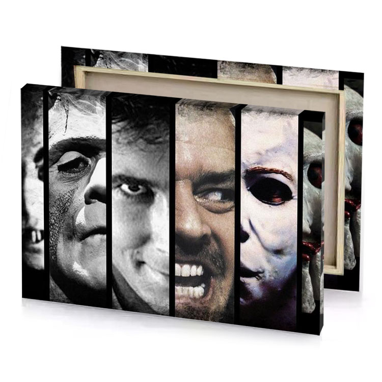 the purge poster rosy brown canvas