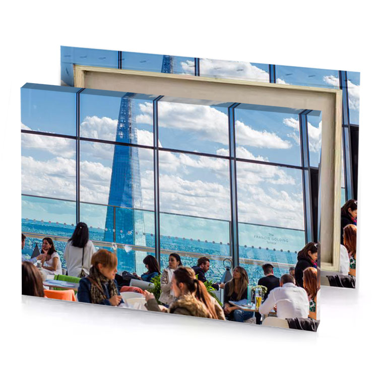 the sky is blue sapphire canvas