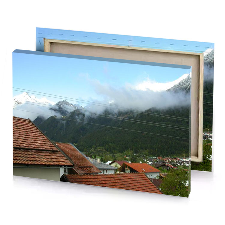 the sky is clear taupe canvas