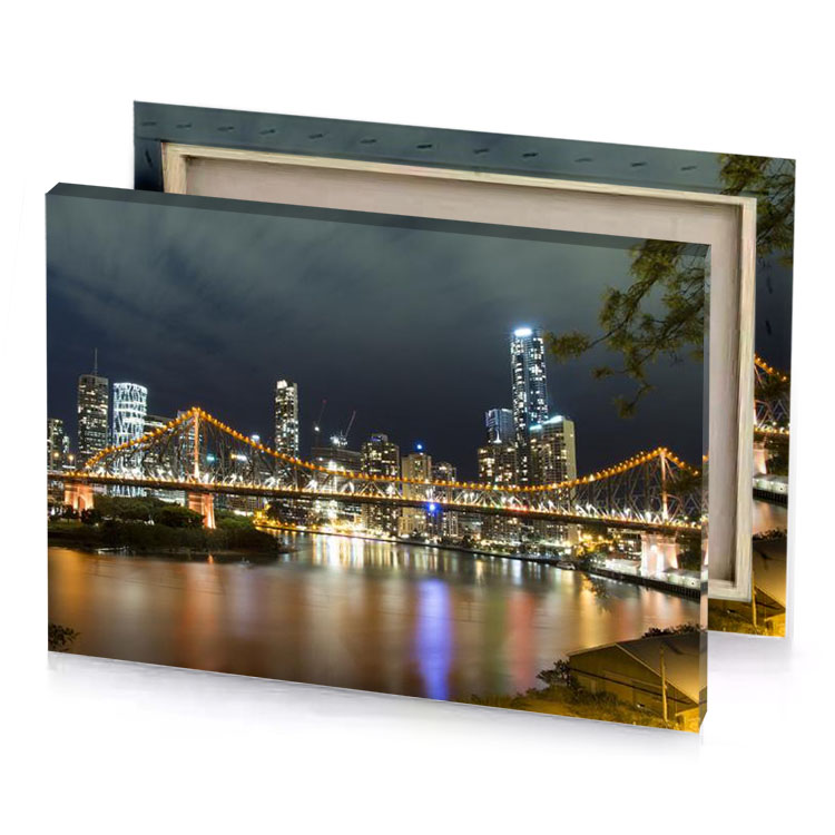 the sky is dark taupe canvas
