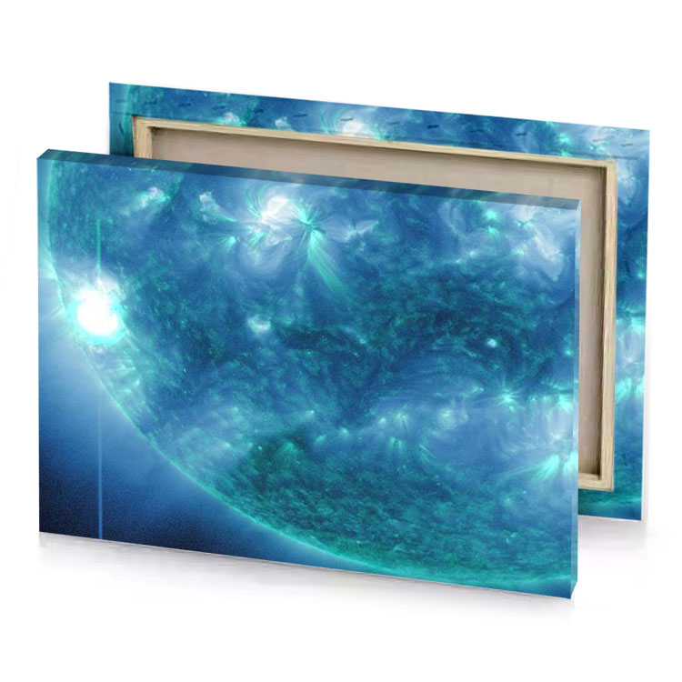 the sun as seen by nasa s hub spacecraft blue sapphire canvas