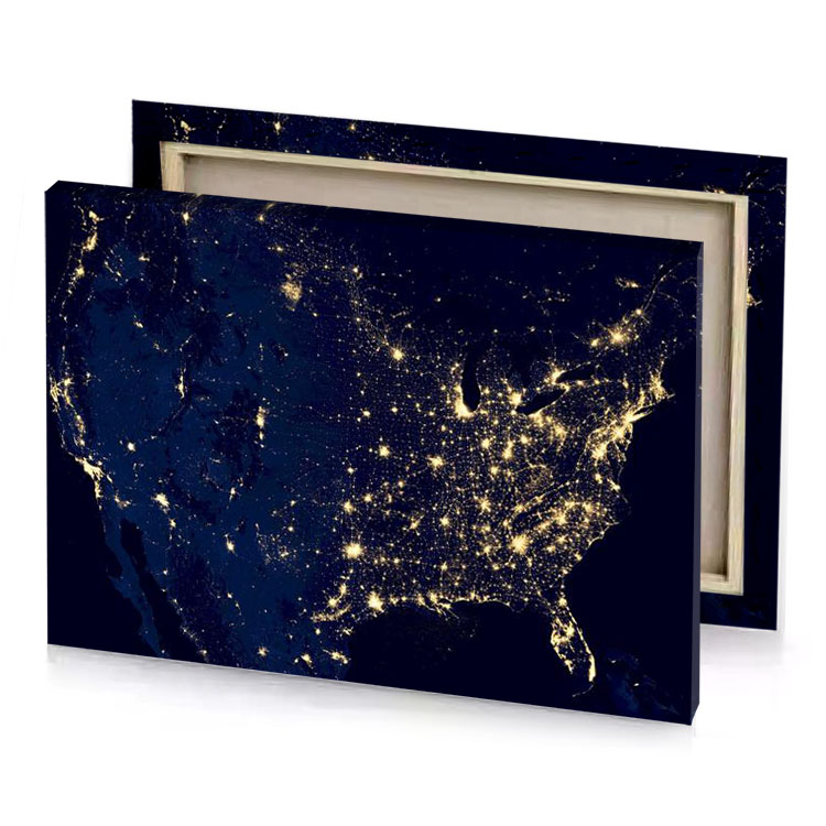 the united at night smoky black canvas