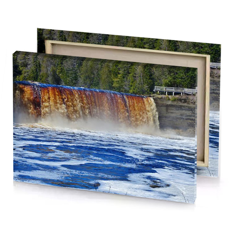 the upper falls of at in are a popular attraction lapis lazuli canvas
