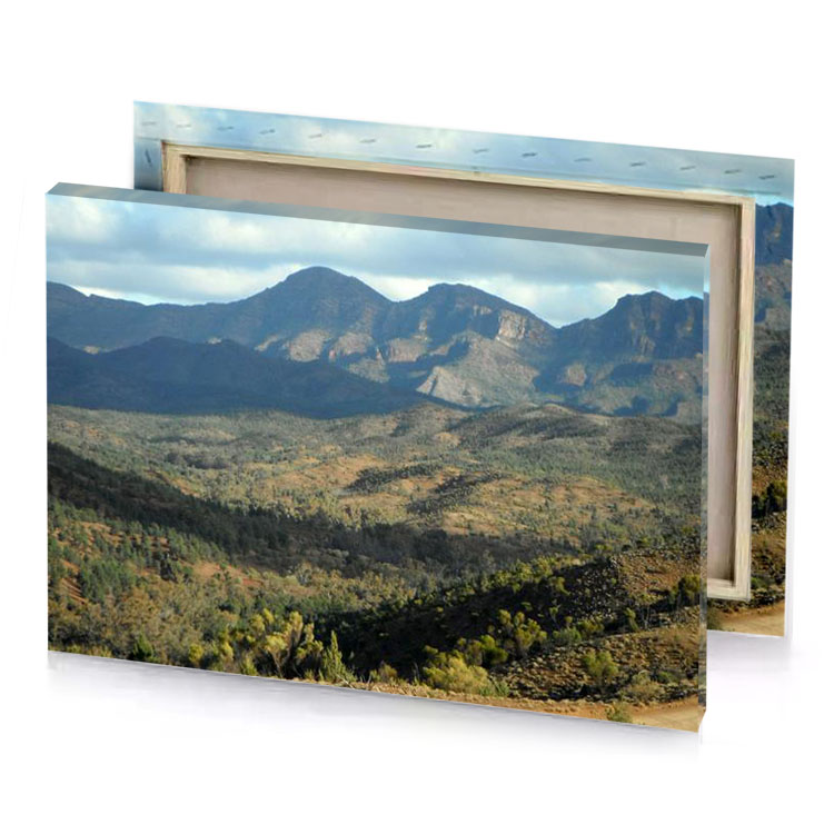 the view from top of mountain camouflage green canvas