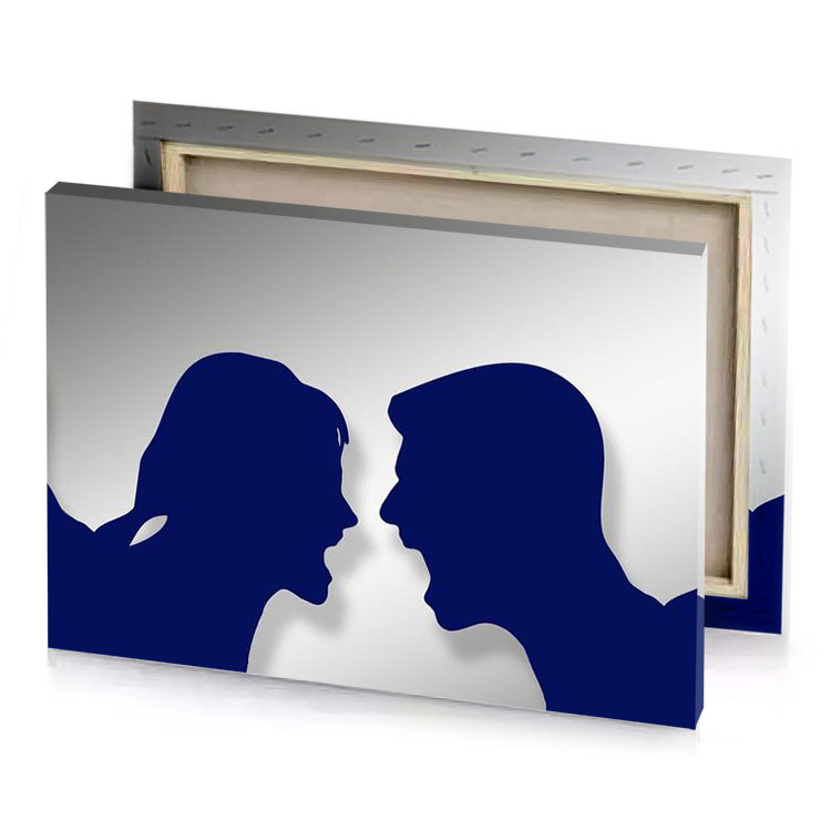 three people are standing in a row sapphire canvas