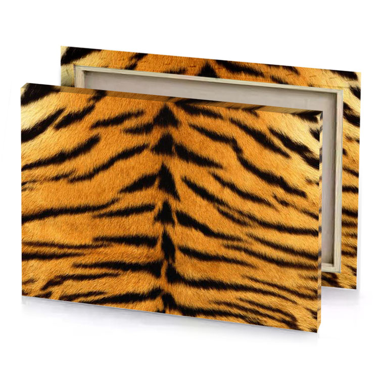 tiger fur texture background carrot orange canvas