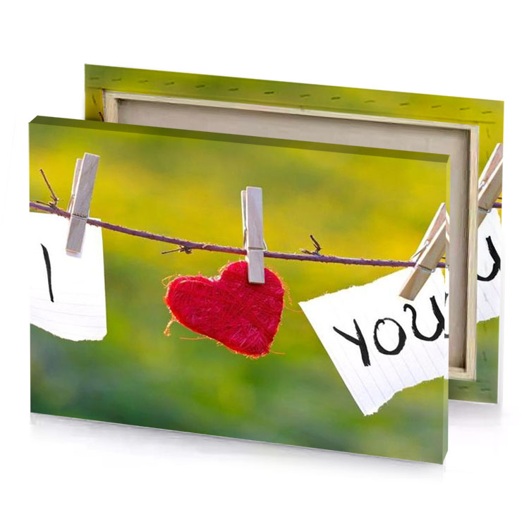 two hearts hanging on a clothes line with the word firebrick canvas