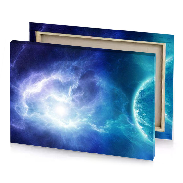 two planets in the sky iceberg canvas