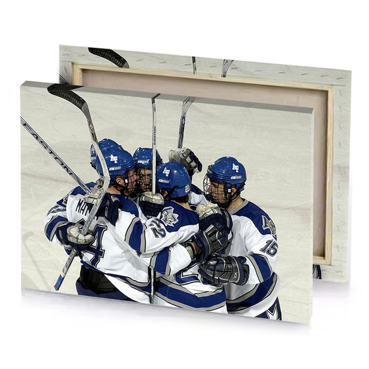 two players hugging sapphire canvas