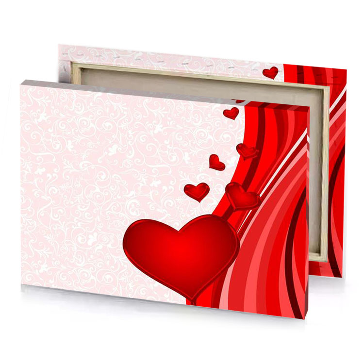 valentine day background with hearts vector firebrick canvas