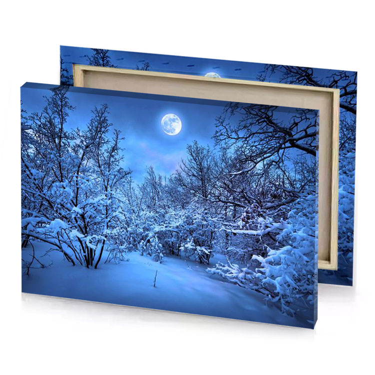 winter night wallpapers hd iceberg canvas