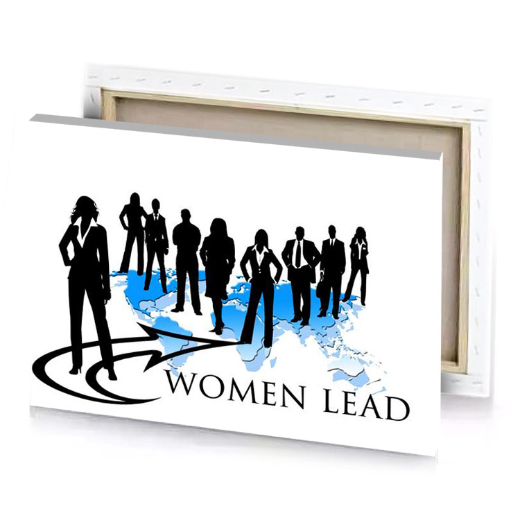 women lead logo dodger blue canvas